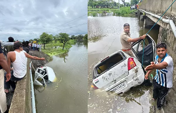MP Accident : राजगढ़ में दर्दनाक हादसा, तालाब में गिरी कार, एक ही गांव के 5 लोगों की मौत
