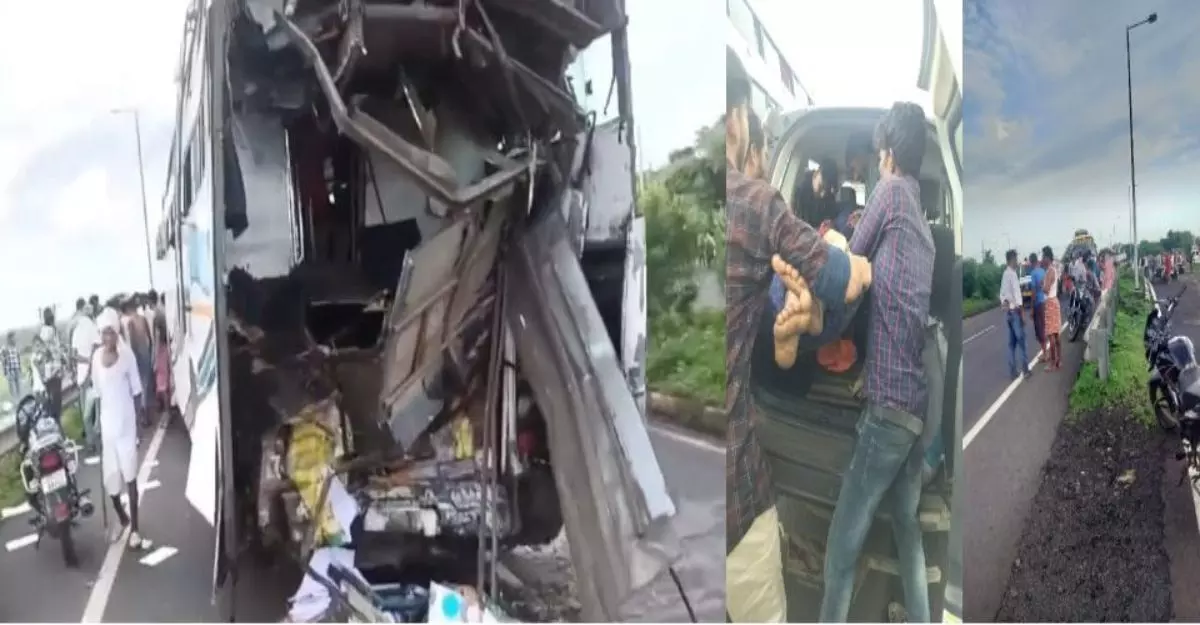 MP Accident : तेज रफ्तार ट्रक ने यात्री बस को मारी टक्कर, 1 की मौत, 15 घायल