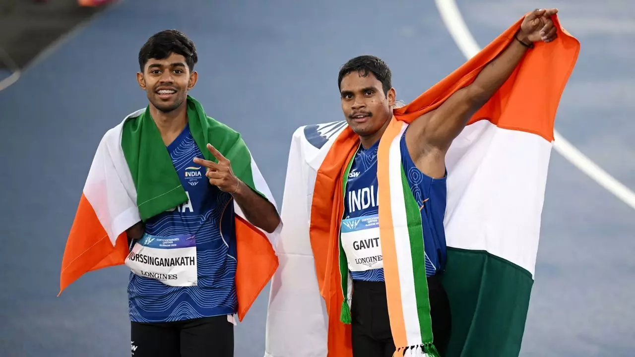 CWG 2026: भारत ने पैरा एथलेटिक्स में किया डबल धमाका, दिलीप गावित ने जीता गोल्ड, मोहम्मद बेसिल ने सिल्वर किया अपने नाम CWG 2026: भारत ने पैरा एथलेटिक्स में किया डबल धमाका, दिलीप गावित ने जीता गोल्ड, मोहम्मद बेसिल ने सिल्वर किया अपने नाम