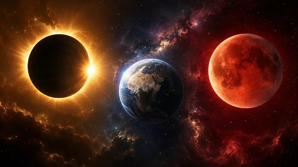 Grahan In August 2026 : अगस्त में 16 दिन के अंतराल पर सूर्य और चंद्र ग्रहण, जानिए भारत में सूतक और पूजा-पाठ पर क्या रहेगा असर Grahan In August 2026 : अगस्त में 16 दिन के अंतराल पर सूर्य और चंद्र ग्रहण, जानिए भारत में सूतक और पूजा-पाठ पर क्या रहेगा असर