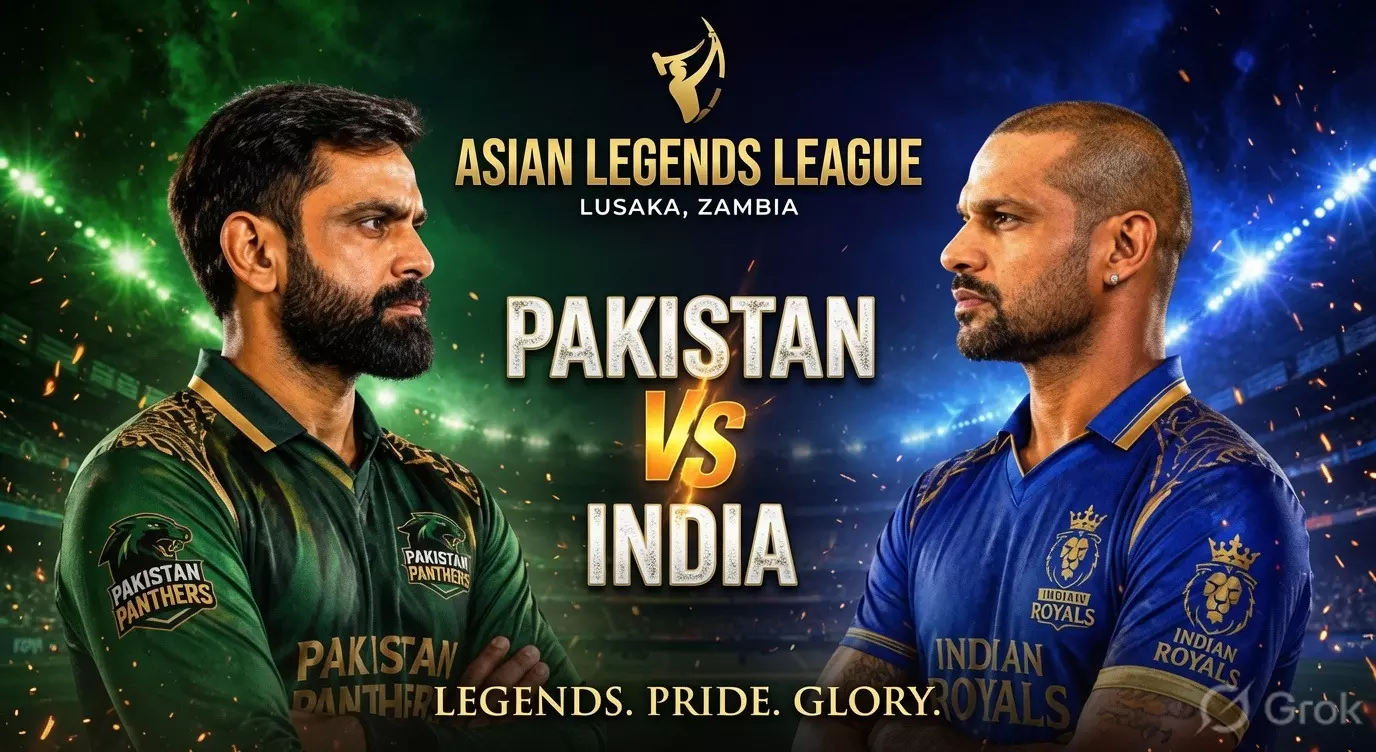 Asian Legends League में कल भारत-पाकिस्तान की टक्कर: धवन, रैना और कार्तिक पर रहेंगी नजर, जानें कब और कहां देखें मुकाबला