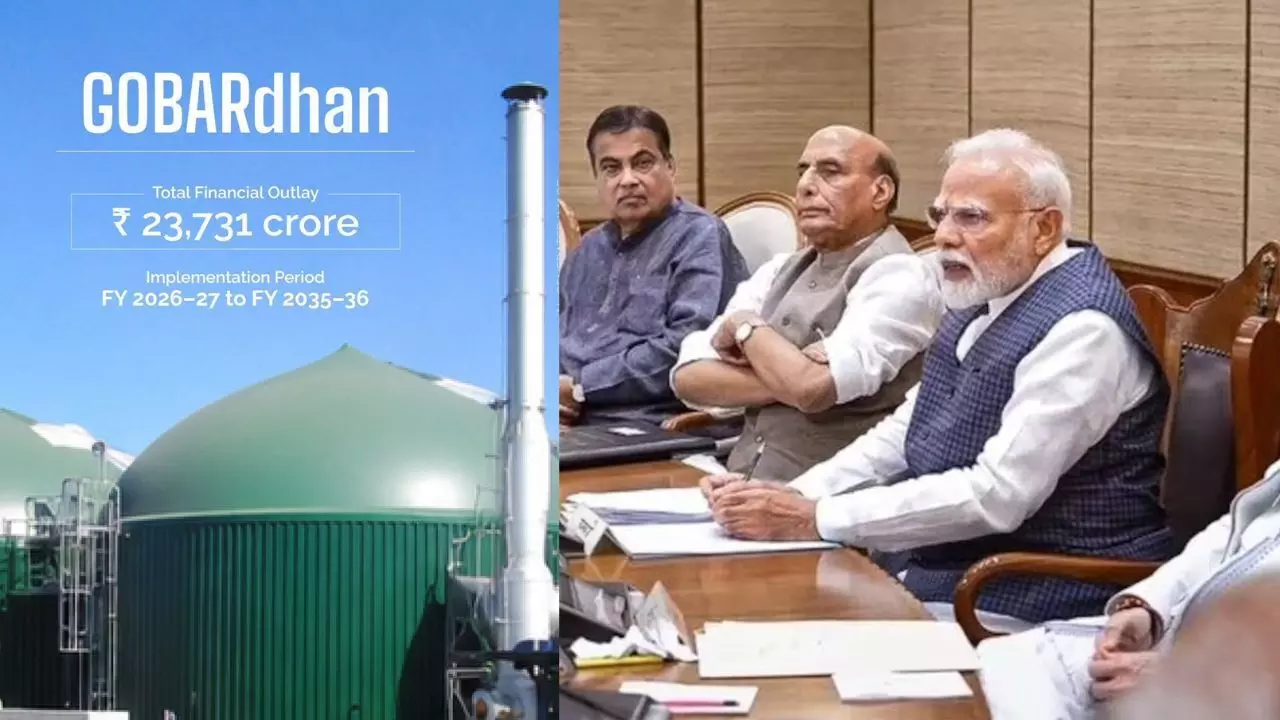 Modi Cabinet : मोदी कैबिनेट का बड़ा फैसला, गोबरधन योजना को मंजूरी, 23,731 करोड़ रुपये से बढ़ेगा बायोगैस उत्पादन और किसानों की आय