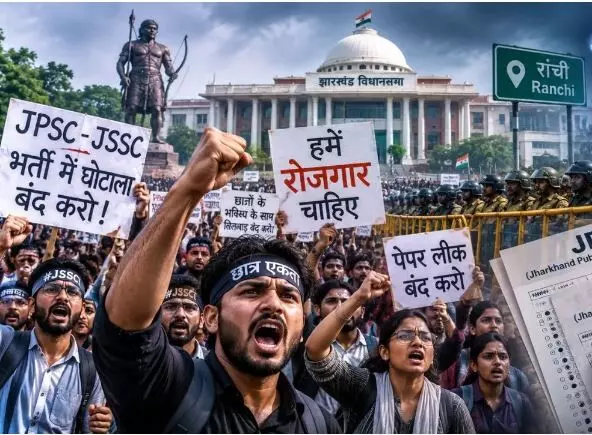 JPSC-JSSC students Protest: छात्रों का विधानसभा मार्च आज, देवेंद्र महतो का अनिश्चितकालीन भूख हड़ताल भी जारी JPSC-JSSC students Protest: छात्रों का विधानसभा मार्च आज, देवेंद्र महतो का अनिश्चितकालीन भूख हड़ताल भी जारी