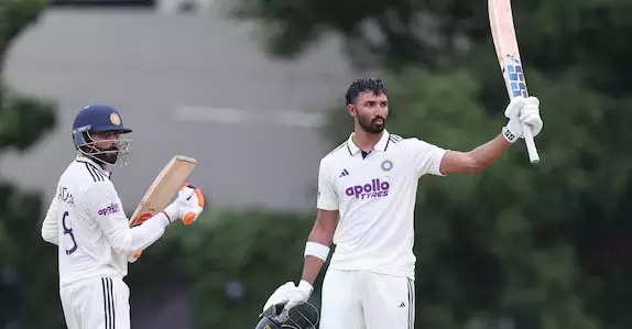 Ind Vs SL XI day 2: पडिक्कल का शतक, जडेजा की फिफ्टी; भारत ने श्रीलंका XI के खिलाफ 357/6 बनाए