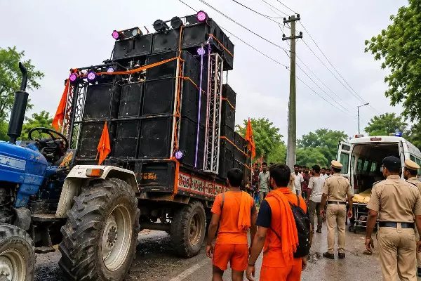 UP News : कांवड़ यात्रा के दौरान बड़ा हादसा, बिजली तार की चपेट में आई ट्रॉली; एक कांवड़िये की मौत UP News : कांवड़ यात्रा के दौरान बड़ा हादसा, बिजली तार की चपेट में आई ट्रॉली; एक कांवड़िये की मौत