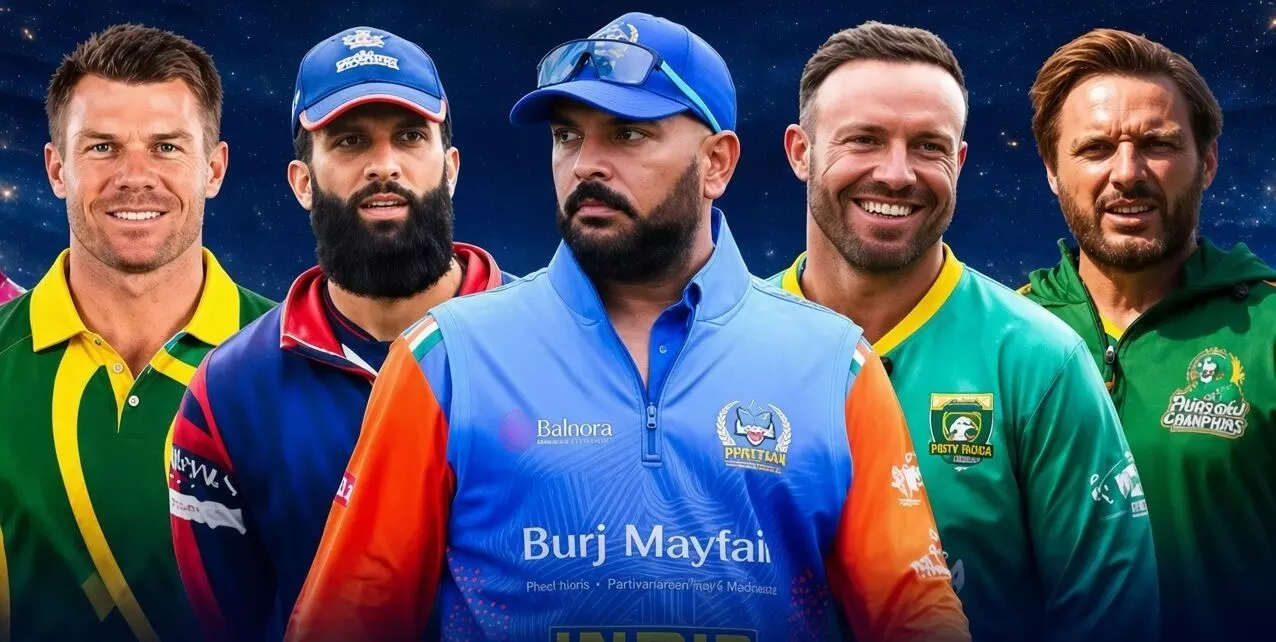 WCL 2026: डेविड वॉर्नर की एंट्री, युवराज-डिविलियर्स समेत कई दिग्गज फिर होंगे मैदान पर; 3 अक्टूबर से शुरू होगा सीजन WCL 2026: डेविड वॉर्नर की एंट्री, युवराज-डिविलियर्स समेत कई दिग्गज फिर होंगे मैदान पर; 3 अक्टूबर से शुरू होगा सीजन