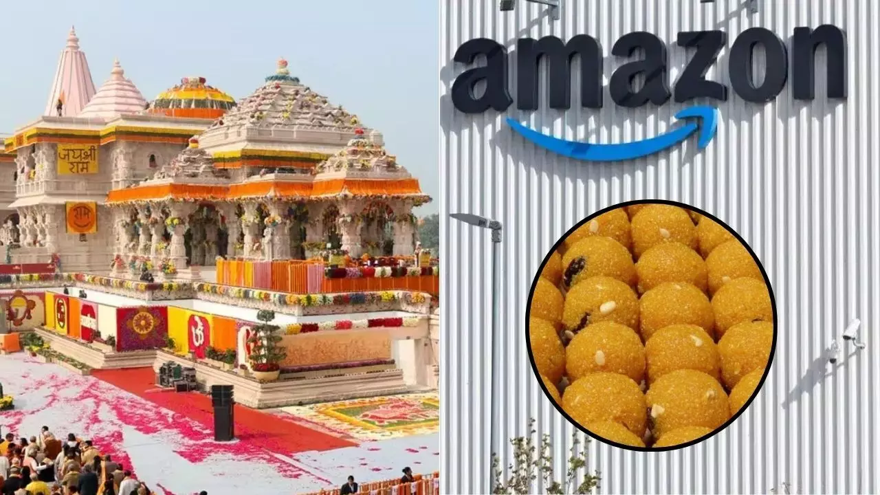 Amazon Ram Mandir Prasad Case: CCPA का एक्शन : श्री राम मंदिर अयोध्या प्रसाद के नाम से मिठाई बेच रहा था अमेजन, 1 लाख का लगा जुर्माना Amazon Ram Mandir Prasad Case: CCPA का एक्शन : श्री राम मंदिर अयोध्या प्रसाद के नाम से मिठाई बेच रहा था अमेजन, 1 लाख का लगा जुर्माना