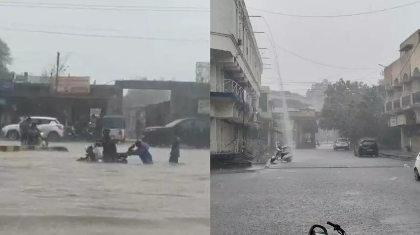 Raipur City News : मूसलाधार बारिश से रायपुर बेहाल, सड़कों पर भरा पानी, कई इलाकों में जलभराव से बढ़ी परेशानी