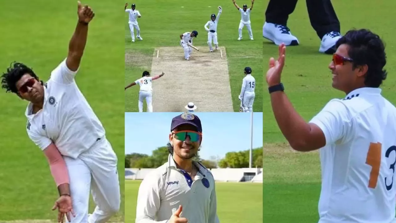 Duleep Trophy 2026: बल्ले से नहीं चला वैभव सूर्यवंशी का जादू, गेंद से मचाया धमाल; 4 गेंदों में झटके 2 विकेट, जीता मैच Duleep Trophy 2026: बल्ले से नहीं चला वैभव सूर्यवंशी का जादू, गेंद से मचाया धमाल; 4 गेंदों में झटके 2 विकेट, जीता मैच