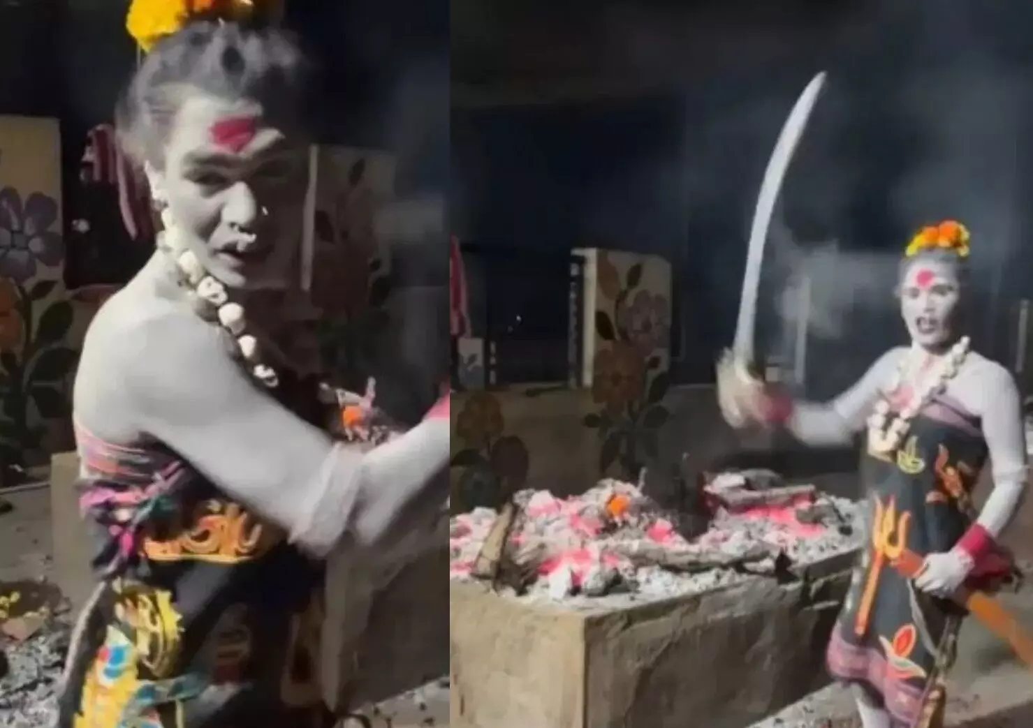 Ujjain: जलती चिता से मांस निकालकर खाने का दावा, उज्जैन में वायरल वीडियो से मचा बवाल, संतों ने की FIR की मांग Ujjain: जलती चिता से मांस निकालकर खाने का दावा, उज्जैन में वायरल वीडियो से मचा बवाल, संतों ने की FIR की मांग