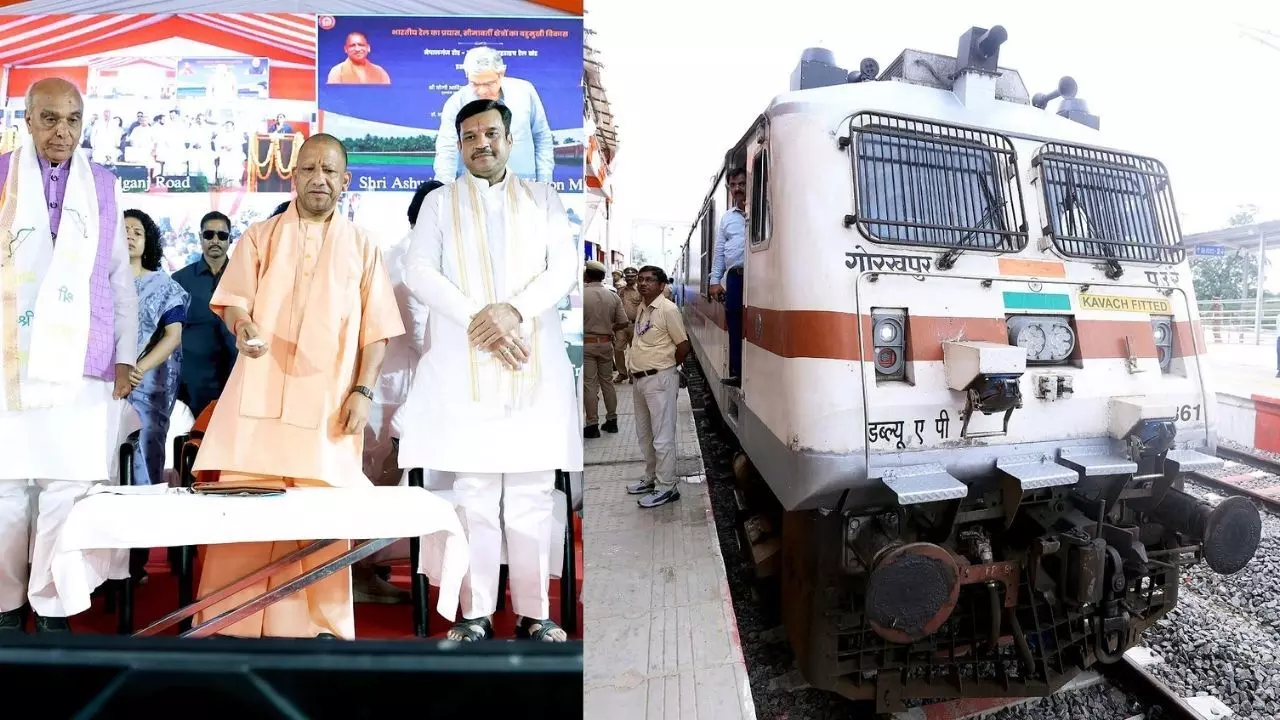 UP-Nepal Rail Connectivity: नेपाल के लिए यूपी से शुरू हुई पहली ट्रेन सेवा, CM योगी ने दिखाई हरी झंडी; 4 ट्रेनों का होगा संचालन UP-Nepal Rail Connectivity: नेपाल के लिए यूपी से शुरू हुई पहली ट्रेन सेवा, CM योगी ने दिखाई हरी झंडी; 4 ट्रेनों का होगा संचालन
