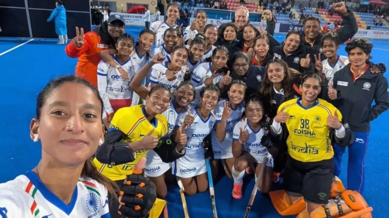 Junior Women Asia Cup 2026: जूनियर महिला हॉकी में भारत एशिया चैंपियन, फाइनल में चीन को दी मात Junior Women Asia Cup 2026: जूनियर महिला हॉकी में भारत एशिया चैंपियन, फाइनल में चीन को दी मात