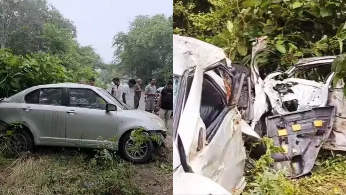 Azamgarh Accident : गणेश पंडाल से लौट रहे किशोरों की कार पेड़ से टकराई, 3 की मौत; 6 घायल Azamgarh Accident : गणेश पंडाल से लौट रहे किशोरों की कार पेड़ से टकराई, 3 की मौत; 6 घायल