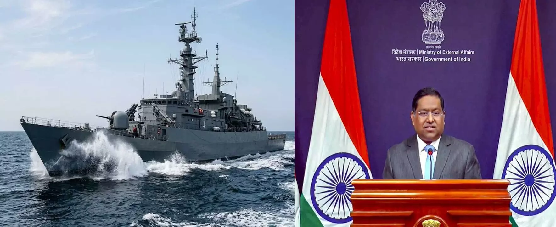 अरब सागर में टक्कर के बाद भारत-पाक में बढ़ी जुबानी जंग, MEA का दो टूक जवाब - टालमटोल बंद करो, सेना को तमीज सिखाओ... अरब सागर में टक्कर के बाद भारत-पाक में बढ़ी जुबानी जंग, MEA का दो टूक जवाब - टालमटोल बंद करो, सेना को तमीज सिखाओ...