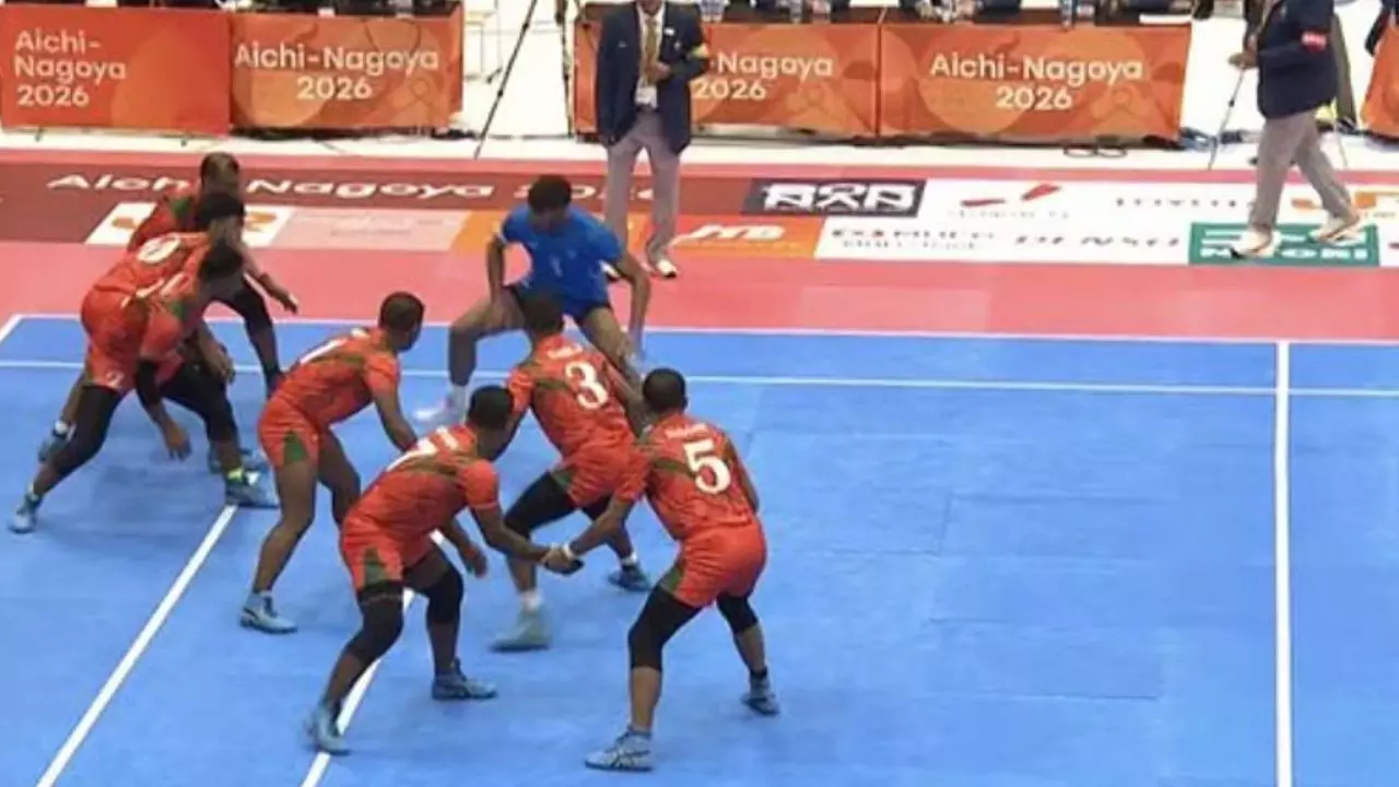 Asian Games 2026 Mens Kabaddi: भारतीय पुरुष कबड्डी टीम का शानदार प्रदर्शन, बांग्लादेश को 48-25 से हराकर सेमीफाइनल में पहुंची टीम इंडिया Asian Games 2026 Mens Kabaddi: भारतीय पुरुष कबड्डी टीम का शानदार प्रदर्शन, बांग्लादेश को 48-25 से हराकर सेमीफाइनल में पहुंची टीम इंडिया