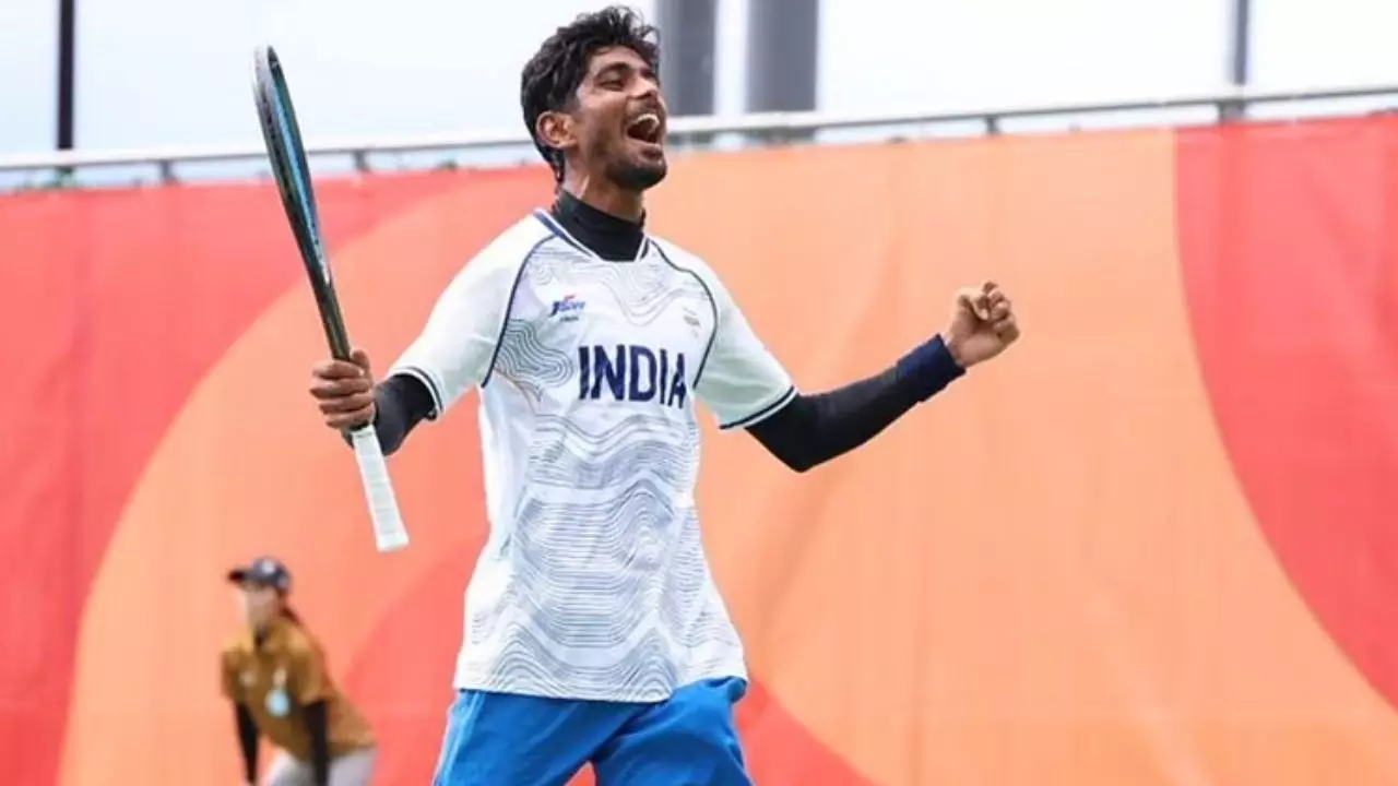 Asian Games 2026 Soft Tennis: भारत के जय मीणा का कमाल, एशियन गेम्स में सॉफ्ट टेनिस का पहला ब्रॉन्ज मेडल जीत रचा इतिहास Asian Games 2026 Soft Tennis: भारत के जय मीणा का कमाल, एशियन गेम्स में सॉफ्ट टेनिस का पहला ब्रॉन्ज मेडल जीत रचा इतिहास