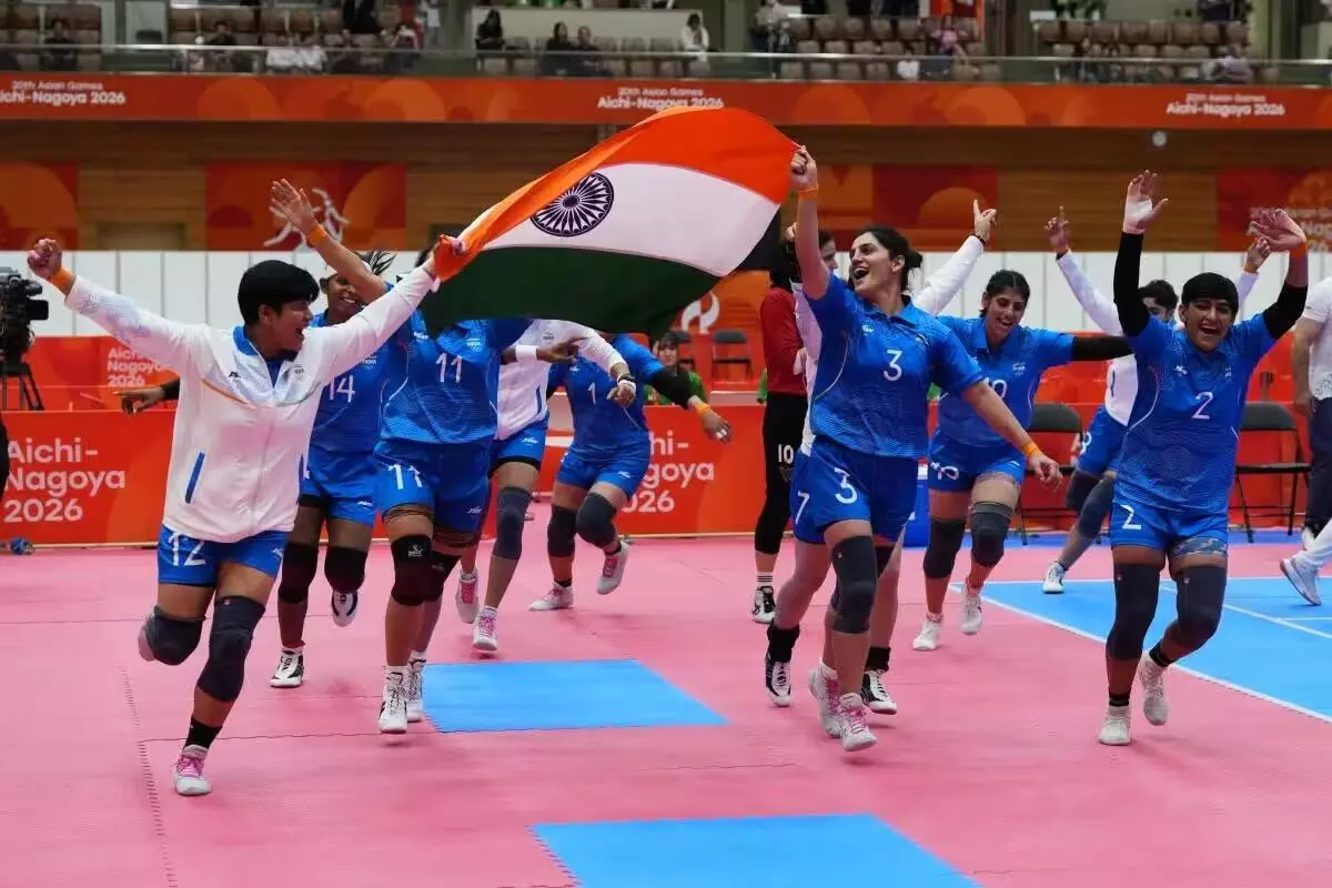 Asian Games 2026: सातवें दिन भारत ने जीते 5 सिल्वर, 2 गोल्ड और 1 ब्रॉन्ज; कबड्डी में क्लीन स्वीप, सावन ने 44 साल बाद दिलाया मैराथन मेडल Asian Games 2026: सातवें दिन भारत ने जीते 5 सिल्वर, 2 गोल्ड और 1 ब्रॉन्ज; कबड्डी में क्लीन स्वीप, सावन ने 44 साल बाद दिलाया मैराथन मेडल