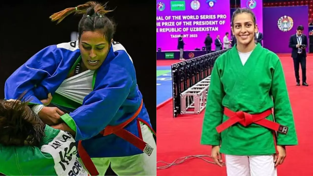 Asian Games 2026 : पिंकी बलहारा ने कुराश में रचा इतिहास, सेमीफाइनल में हार के बाद भी जीता ब्रॉन्ज मेडल Asian Games 2026 : पिंकी बलहारा ने कुराश में रचा इतिहास, सेमीफाइनल में हार के बाद भी जीता ब्रॉन्ज मेडल