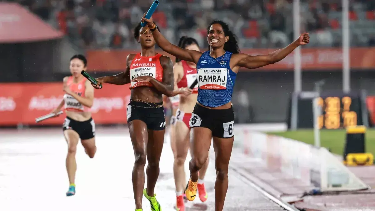 Asian Games 2026: भारतीय महिला 4x400 मीटर रिले टीम ने रचा इतिहास, भारत को दिलाया छठा गोल्ड Asian Games 2026: भारतीय महिला 4x400 मीटर रिले टीम ने रचा इतिहास, भारत को दिलाया छठा गोल्ड