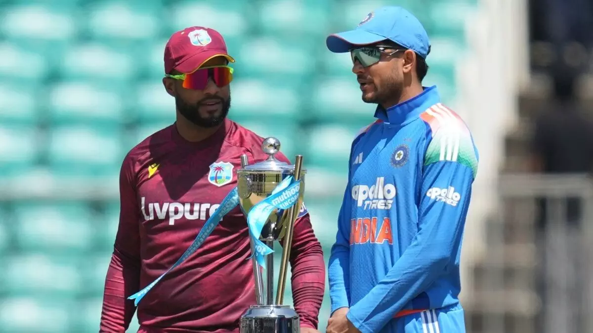 Ind vs WI 3rd ODI: भारत-वेस्टइंडीज तीसरा वनडे आज: गिल ने जीता टॉस, पहले बल्लेबाजी का फैसला; अंशुल कंबोज का डेब्यू, देखें दोनों टीमों की प्लेइंग 11 Ind vs WI 3rd ODI: भारत-वेस्टइंडीज तीसरा वनडे आज: गिल ने जीता टॉस, पहले बल्लेबाजी का फैसला; अंशुल कंबोज का डेब्यू, देखें दोनों टीमों की प्लेइंग 11