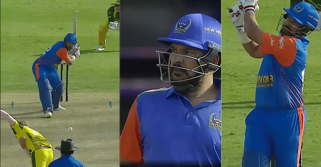 WCL 2026: शेर आज भी शिकार करना नहीं भूला... 44 की उम्र में युवराज सिंह ने 6 छक्के उड़ाते हुए ठोके 71 रन, ऑस्ट्रेलिया चैंपियंस को 46 रन से हराया WCL 2026: शेर आज भी शिकार करना नहीं भूला... 44 की उम्र में युवराज सिंह ने 6 छक्के उड़ाते हुए ठोके 71 रन, ऑस्ट्रेलिया चैंपियंस को 46 रन से हराया
