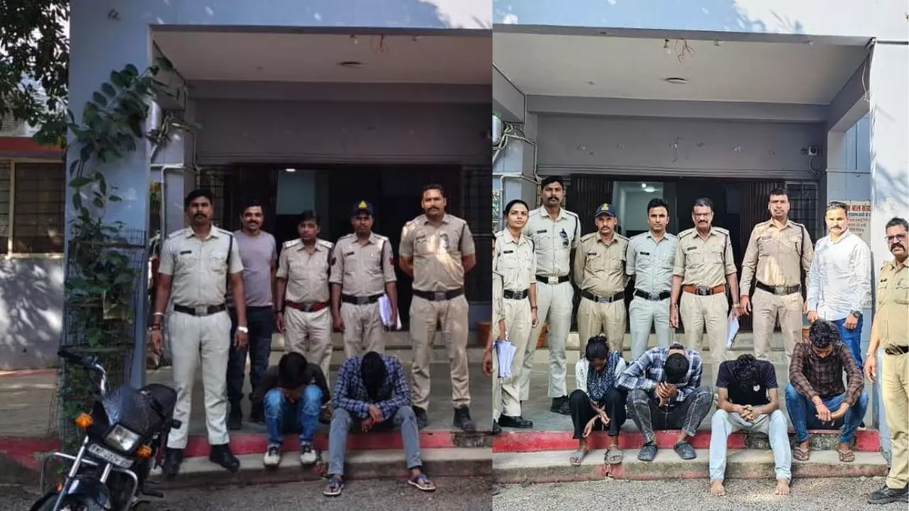 MP Crime : ड्रग नेटवर्क का खुलासा, 38.56 ग्राम ब्राउन शुगर के साथ 6 आरोपी गिरफ्तार MP Crime : ड्रग नेटवर्क का खुलासा, 38.56 ग्राम ब्राउन शुगर के साथ 6 आरोपी गिरफ्तार