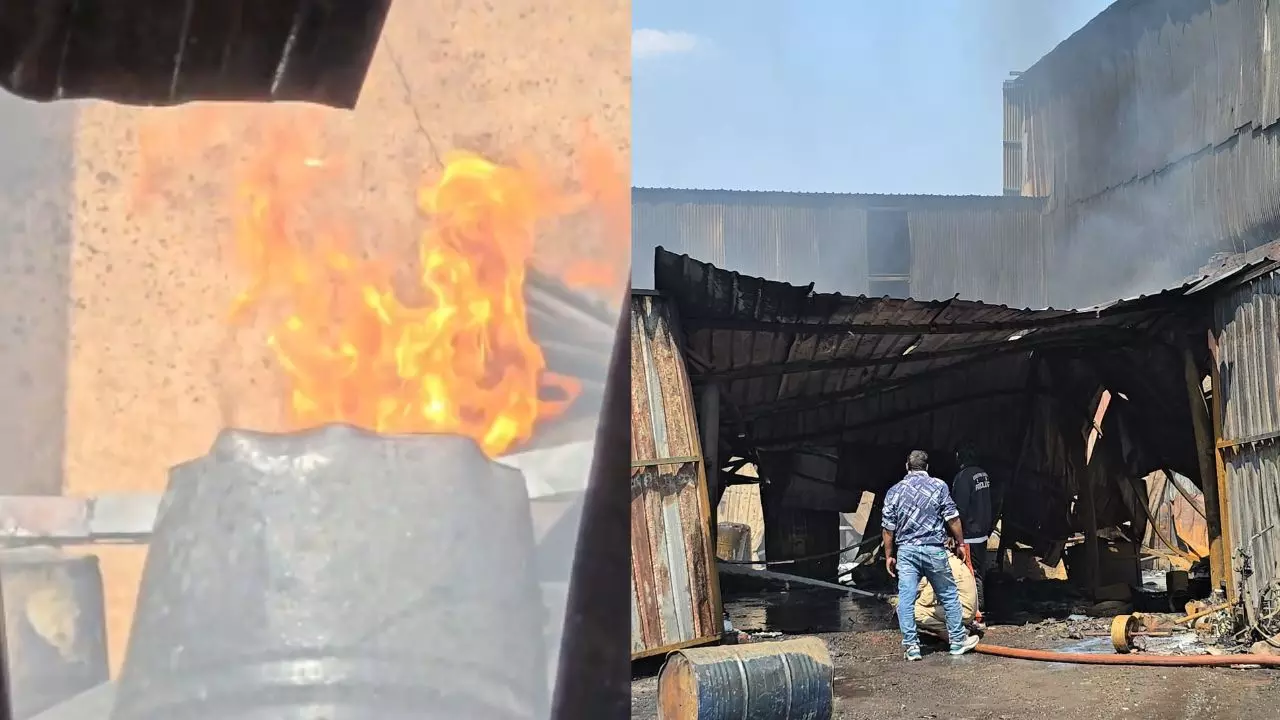 Pithampur Fire: पीथमपुर में भीषण आग से मचा हड़कंप, राइजिंग पैकेजिंग से फैली लपटें, 4 कंपनियां प्रभावित Pithampur Fire: पीथमपुर में भीषण आग से मचा हड़कंप, राइजिंग पैकेजिंग से फैली लपटें, 4 कंपनियां प्रभावित