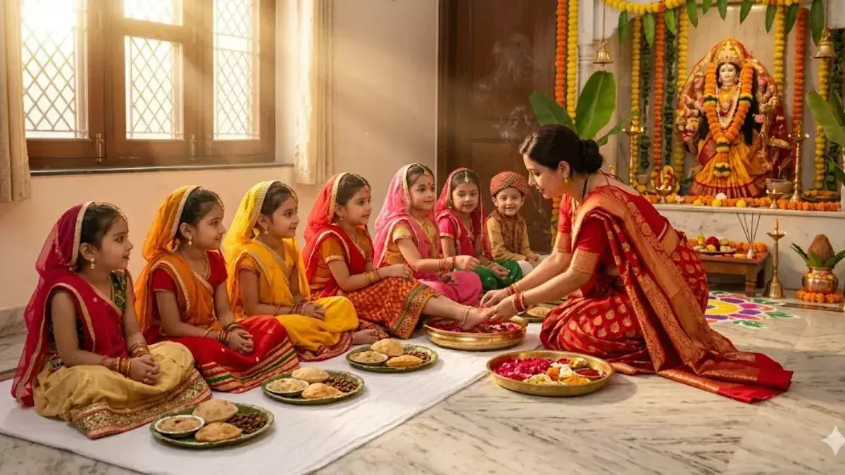 Kanya Pujan 2026: कन्या पूजन में क्यों बैठाया जाता है लंगूर? जानिए बटुक भैरव से जुड़ी ये मान्यता Kanya Pujan 2026: कन्या पूजन में क्यों बैठाया जाता है लंगूर? जानिए बटुक भैरव से जुड़ी ये मान्यता