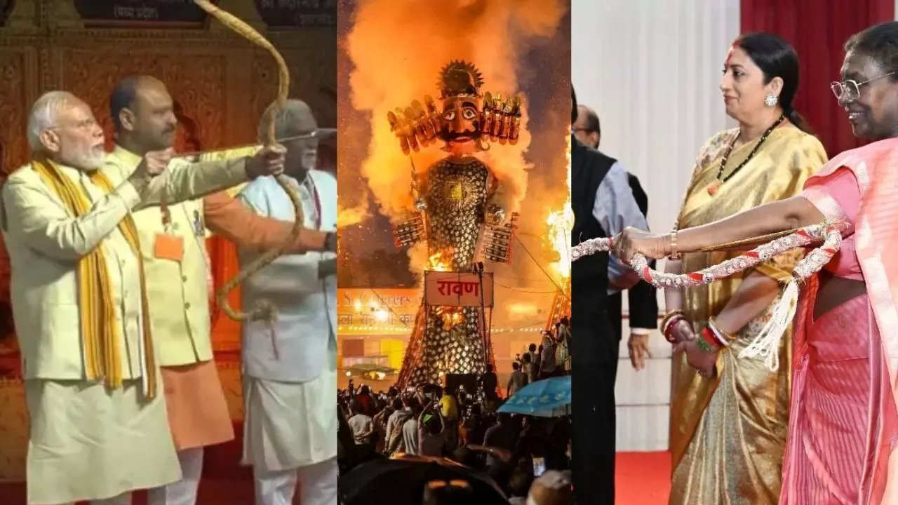 Dussehra 2026: देशभर में रावण दहन, दिल्ली के दशहरा समारोह में शामिल हुए PM मोदी और राष्ट्रपति द्रौपदी मुर्मू Dussehra 2026: देशभर में रावण दहन, दिल्ली के दशहरा समारोह में शामिल हुए PM मोदी और राष्ट्रपति द्रौपदी मुर्मू