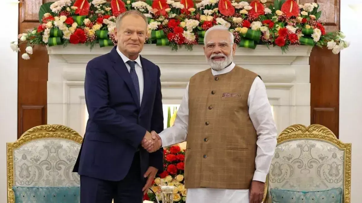 PM Modi Donald Tusk Meeting: PM मोदी और डोनाल्ड टस्क के बीच अहम बैठक, भारत-पोलैंड संबंधों को मिलेगी नई मजबूती, रक्षा और व्यापार समेत कई मुद्दों पर हुई चर्चा PM Modi Donald Tusk Meeting: PM मोदी और डोनाल्ड टस्क के बीच अहम बैठक, भारत-पोलैंड संबंधों को मिलेगी नई मजबूती, रक्षा और व्यापार समेत कई मुद्दों पर हुई चर्चा
