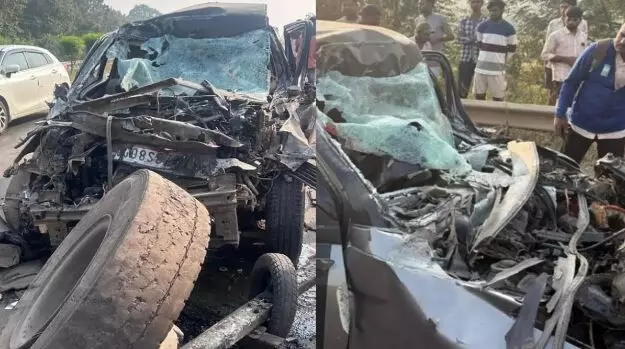Mahasamund Road Accident: नेशनल हाईवे पर ट्रक के पीछे घुसी कार, दो महिलाओं की मौत, तीन गंभीर Mahasamund Road Accident: नेशनल हाईवे पर ट्रक के पीछे घुसी कार, दो महिलाओं की मौत, तीन गंभीर