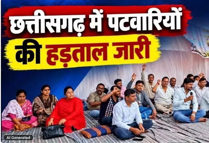 Chhattisgarh Patwari Strike: पटवारियों की हड़ताल से बढ़ी मुश्किलें, अब तहसीलदार संघ भी आया साथ, 23 लाख से ज्यादा खसरों की इंट्री पेंडिंग Chhattisgarh Patwari Strike: पटवारियों की हड़ताल से बढ़ी मुश्किलें, अब तहसीलदार संघ भी आया साथ, 23 लाख से ज्यादा खसरों की इंट्री पेंडिंग