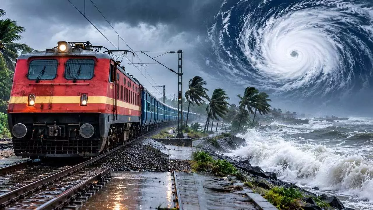 Train Update: चक्रवात ‘अर्नब’ का रेलवे पर असर, 5 ट्रेनें रद्द और 2 का बदला रूट Train Update: चक्रवात ‘अर्नब’ का रेलवे पर असर, 5 ट्रेनें रद्द और 2 का बदला रूट